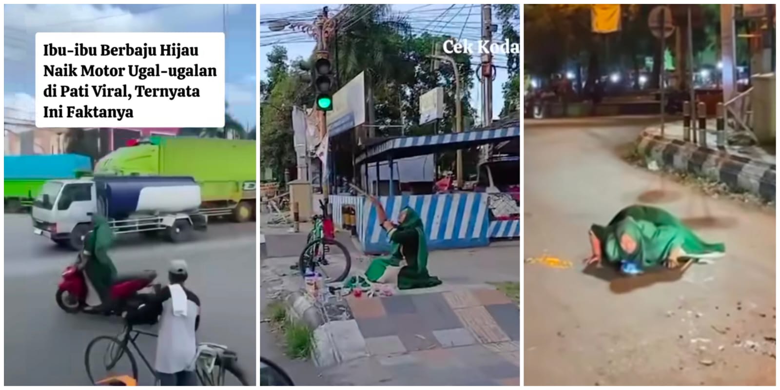 Aksi Berbahaya Tanpa Helm Pesepeda Motor Viral di Juwana