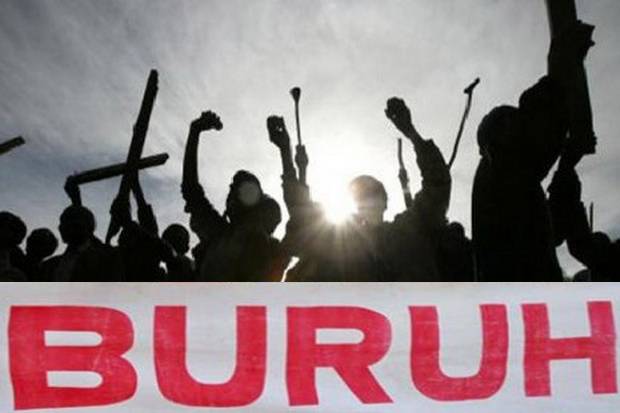 Ribuan Buruh Tuntut Cabut UU Cipta Kerja