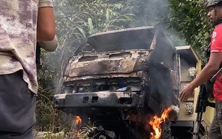 Kronologi KKB Hadang Dan Bakar Truk di Yahukimo, Sopir Dibunuh