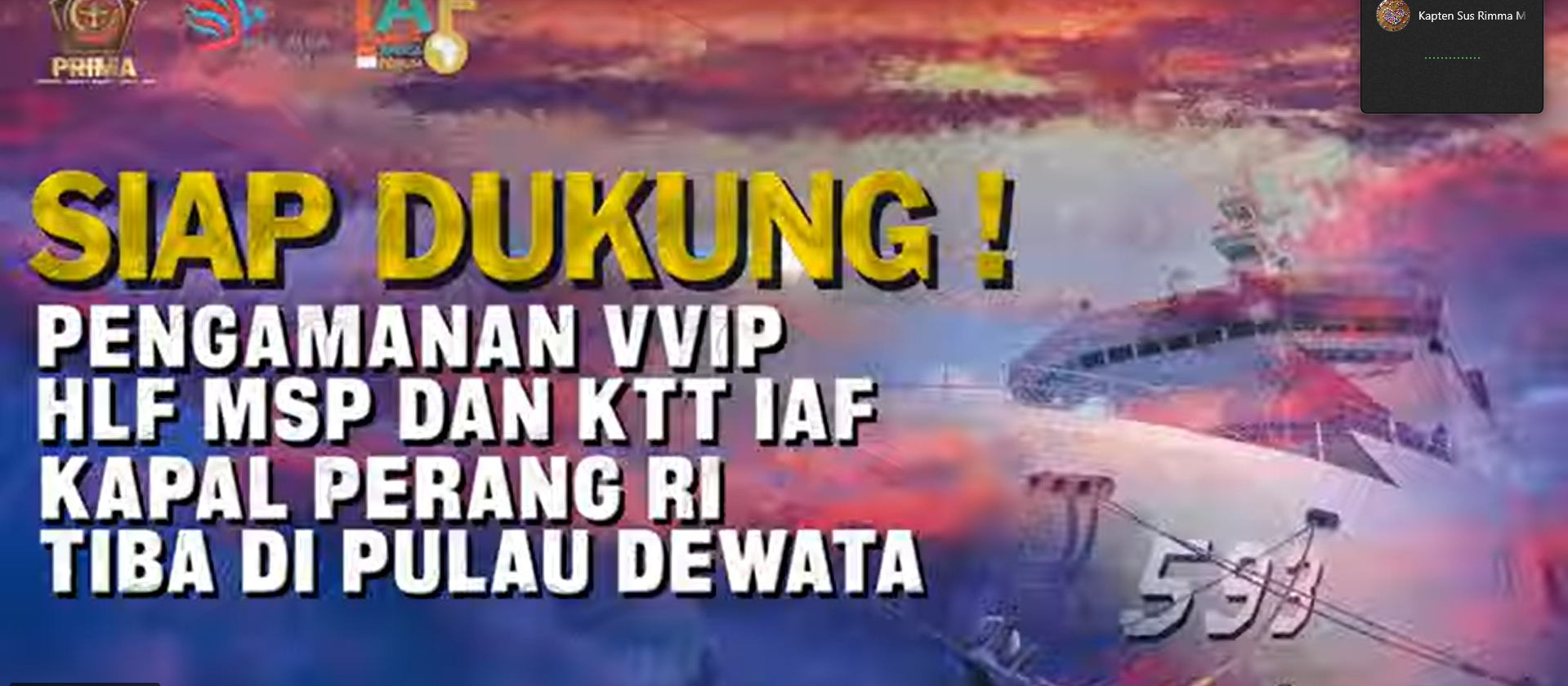 Kapal Perang RI Siap Kawal VVIP di Bali: Menyambut HLF MSP dan KTT IAF 2024