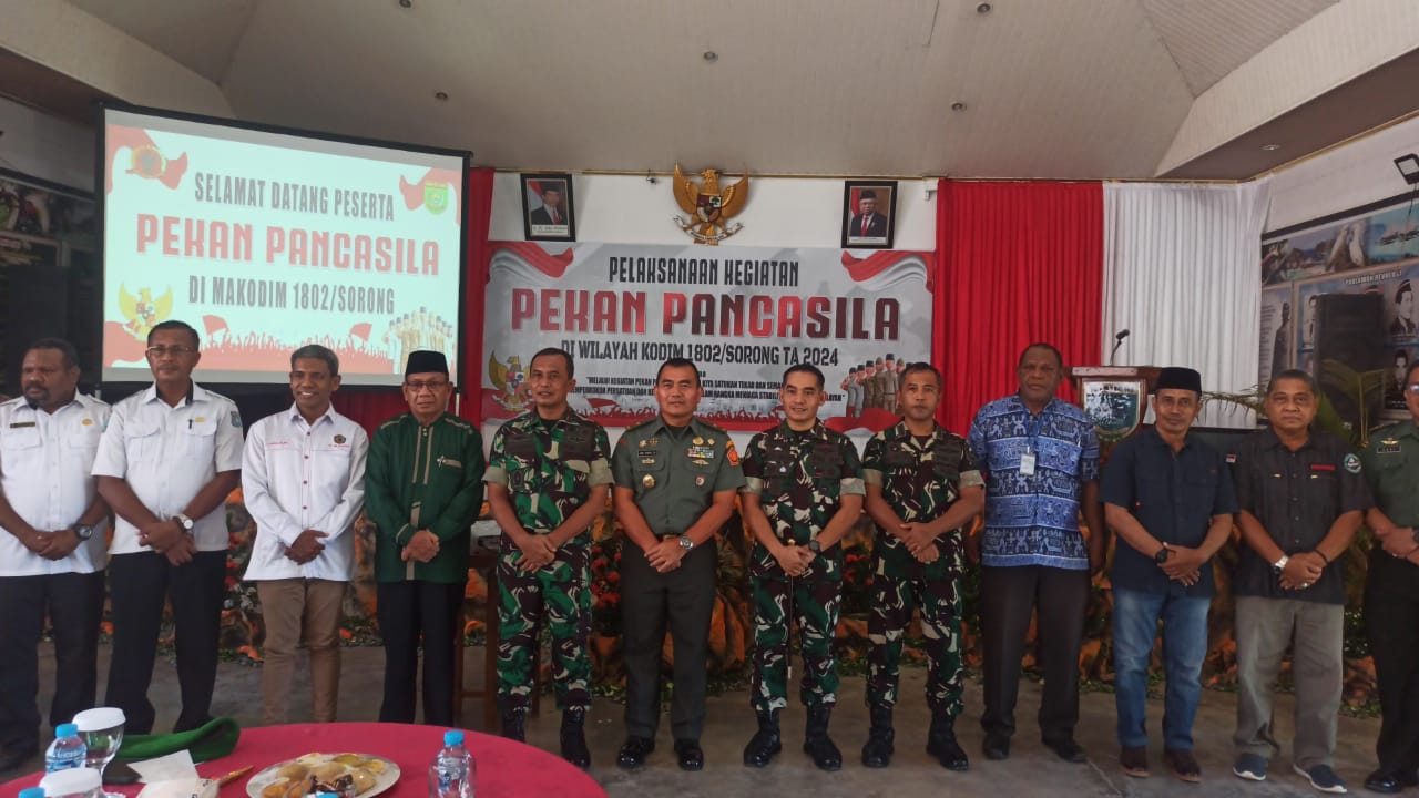 Kodim 1802 Sorong Pupuk Nilai Pancasila Bagi Pemuda