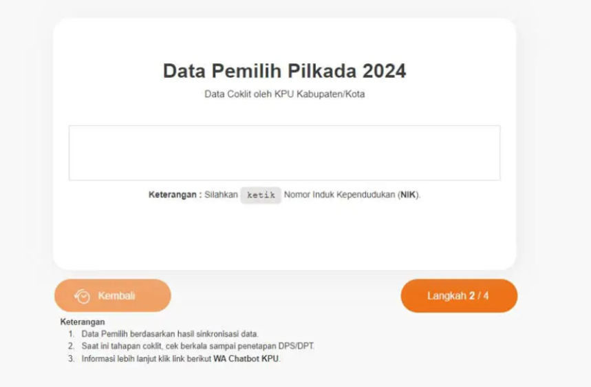 Jelang Pilkada, KPU Ajak Masyarakat Cek DPT Secara Online