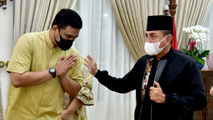 Edy Rahmayadi dan Bobby Nasution. (Foto: Dok. Diskominfo Sumut)