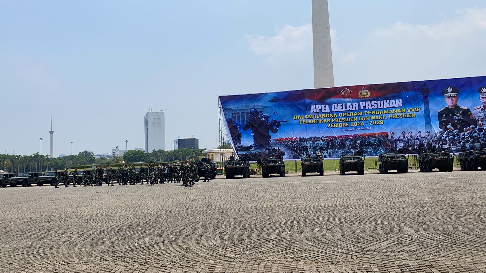 Ribuan Personel TNI dan Polri Gelar Gladi Apel Pasukan Pengamanan VVIP Pelantikan Presiden dan Wakil Presiden 2024-2029
