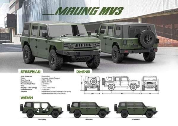 TNI AL Perkenalkan 80 Unit Maung MV3 untuk Operasional Militer