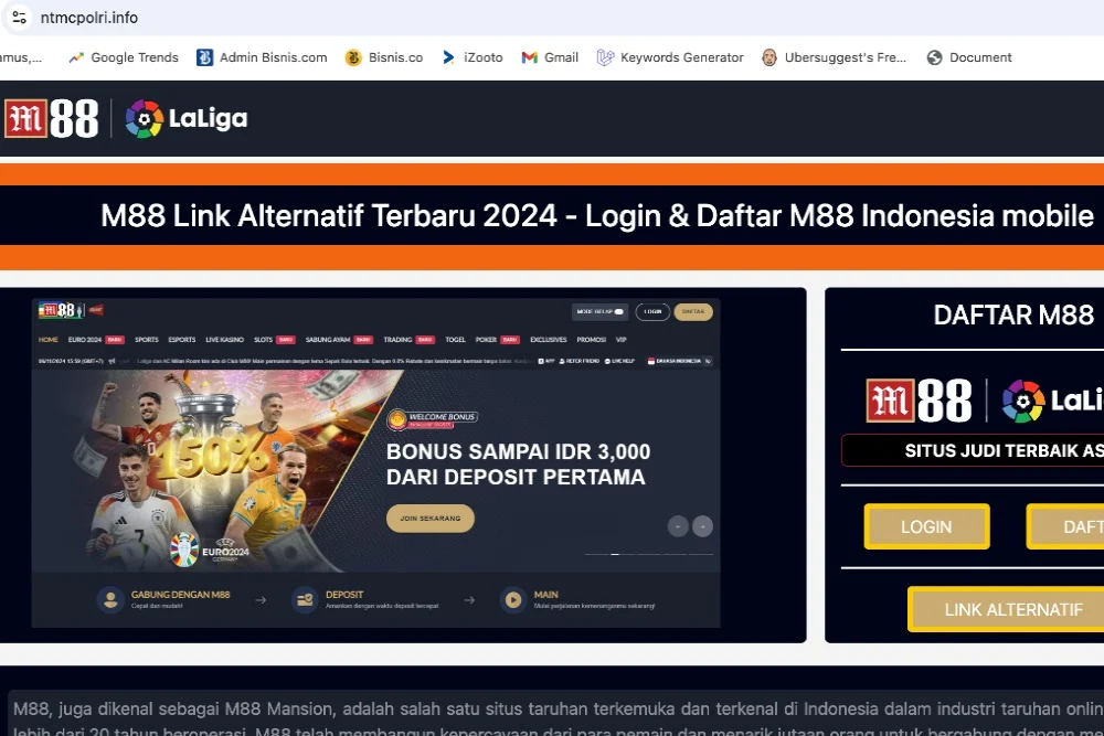 Serangan Siber Ubah Situs NTMC Polri Jadi Platform Judi Bola
