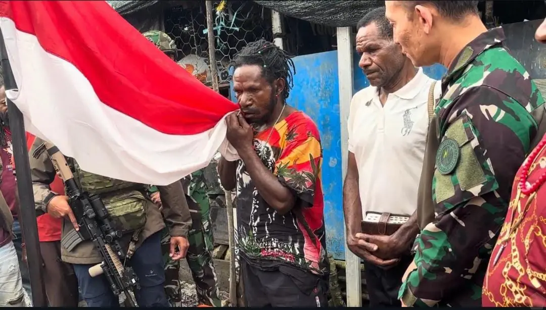 Eks Anggota OPM Minanggen Murib Nyatakan Sumpah Setia ke NKRI di Ilaga, Papua Tengah