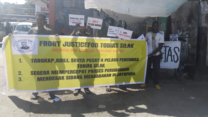 Front Justice Tobias Silak desak Kejati Papua segera adili pelaku