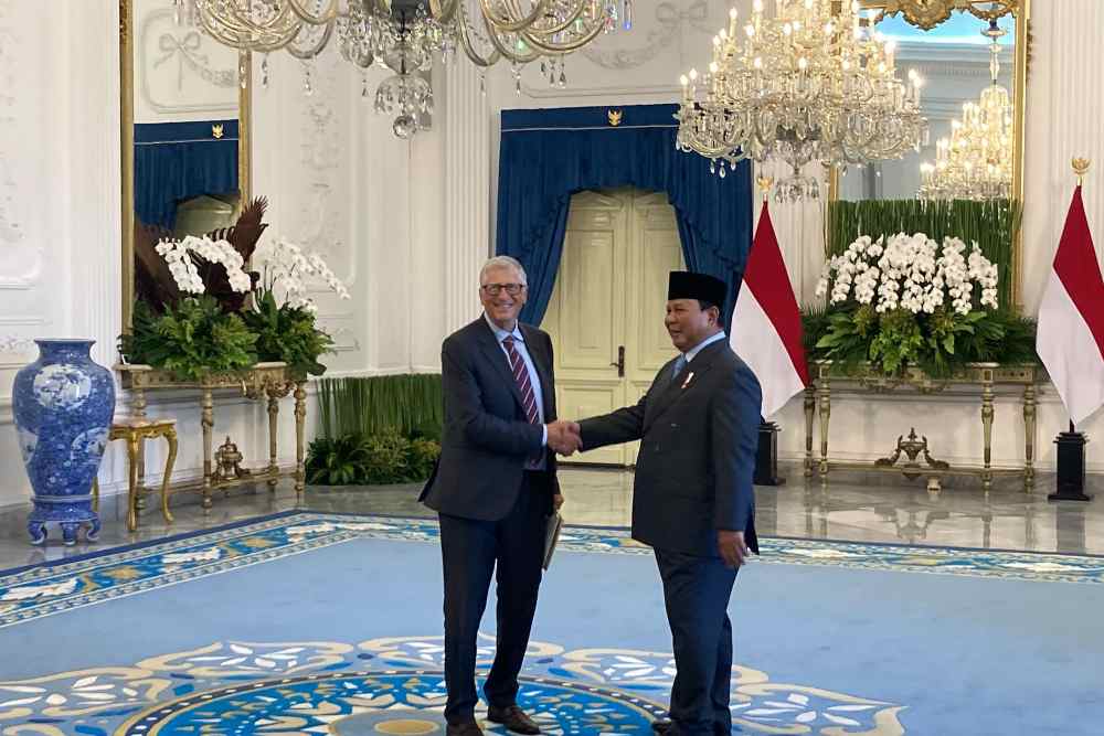 Presiden Prabowo Bertemu Bill Gates di Istana Merdeka