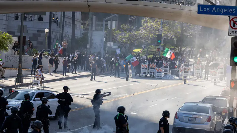 Demo Anti-ICE di Los Angeles, KJRI Imbau WNI Hindari Titik Rawan