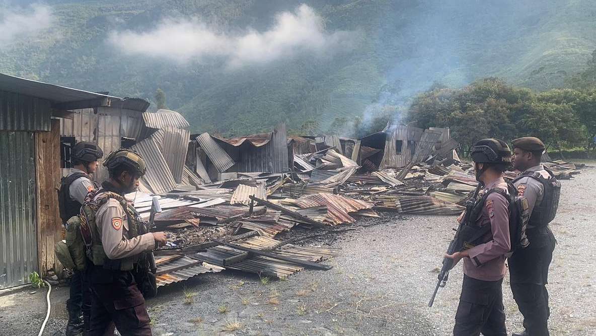 Belasan rumah di Kabupaten Puncak Jaya dibakar OTK
