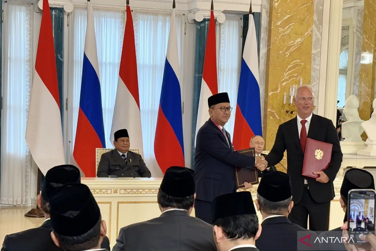 Indonesia-Rusia sepakati 4 kerja sama, disaksikan Prabowo dan Putin