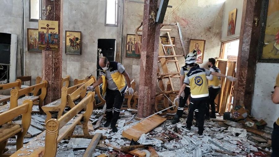 Bom Bunuh Diri Serang Gereja di Damaskus, Puluhan Korban Tewas dan Luka