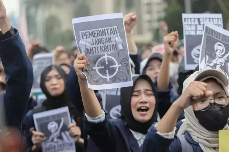 Ribuan Mahasiswa Gelar Aksi “Indonesia Cemas”, Desak Pemerintah Dengarkan Suara Rakyat
