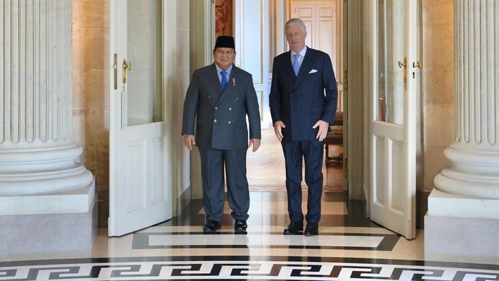 Prabowo Subianto Disambut Hangat Raja Belgia di Istana Laeken