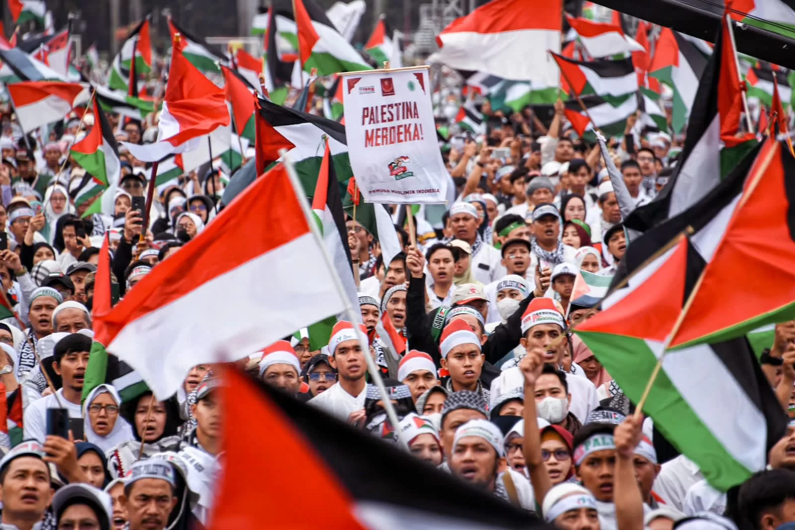 Aksi Damai Bela Palestina Soroti Krisis Kelaparan di Gaza