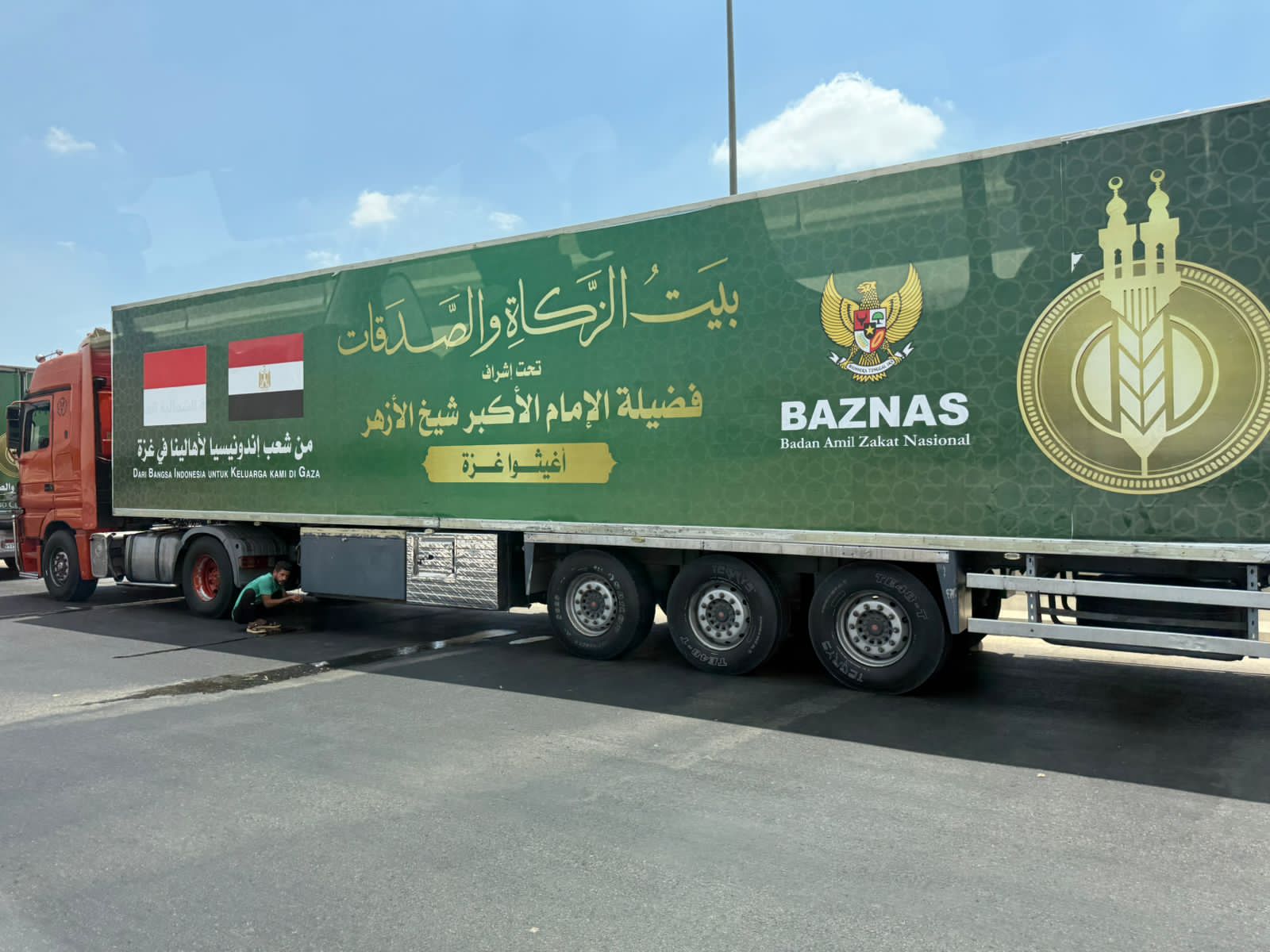 Kolaborasi Baznas dan Lembaga Amal Mesir Berhasil Bawa Bantuan ke Gaza