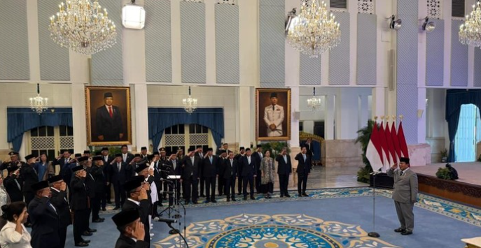 Kabinet Diperkuat, Presiden Prabowo Resmi Angkat 25 Pejabat Baru di Istana Negara