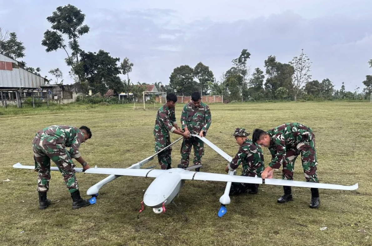 TNI AU Kerahkan Drone Avia Hybrid untuk Pantau Longsor di Bandung Barat