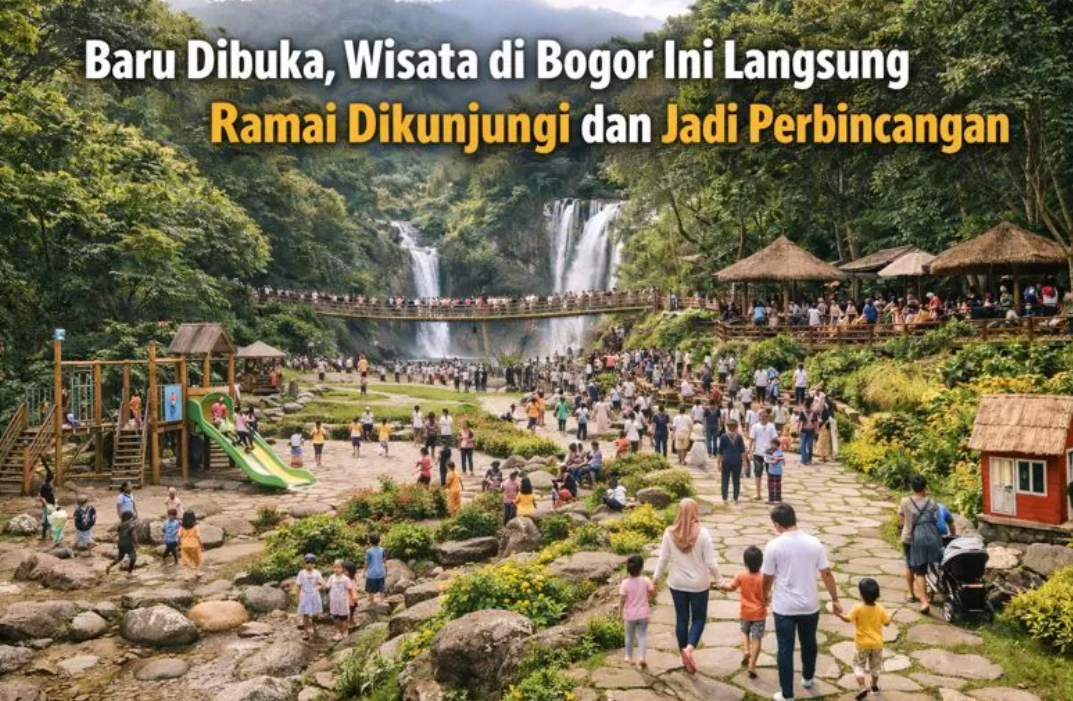 Konsep Wisata Alam Kekinian di Bogor Banjir Pengunjung Sejak Dibuka
