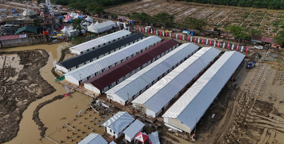 Prabowo Apresiasi Danantara, 600 Hunian Sementara Rampung dalam Delapan Hari di Aceh