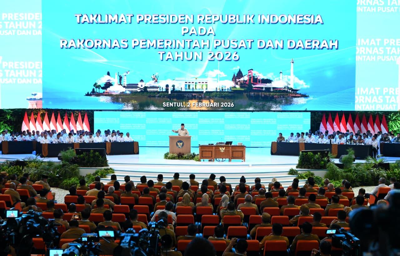 Buka Rakornas Pemerintah Pusat dan Daerah, Presiden Prabowo Tegaskan Sinergi untuk Lompatan Pembangunan