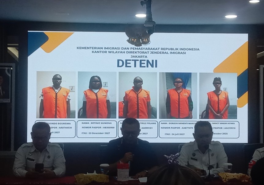 5 WNA yang Diamankan Dirjen Imigrasi Jakarta Gunakan Visa Investor