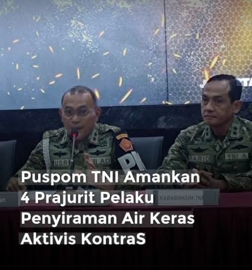 Kasus Penyiraman Air Keras Andrie Yunus Diproses Sesuai Mekanisme Hukum