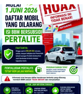 Pertamina tegaskan Informasi larangan Pertalite untuk kendaraan merk tertentu tidak benar