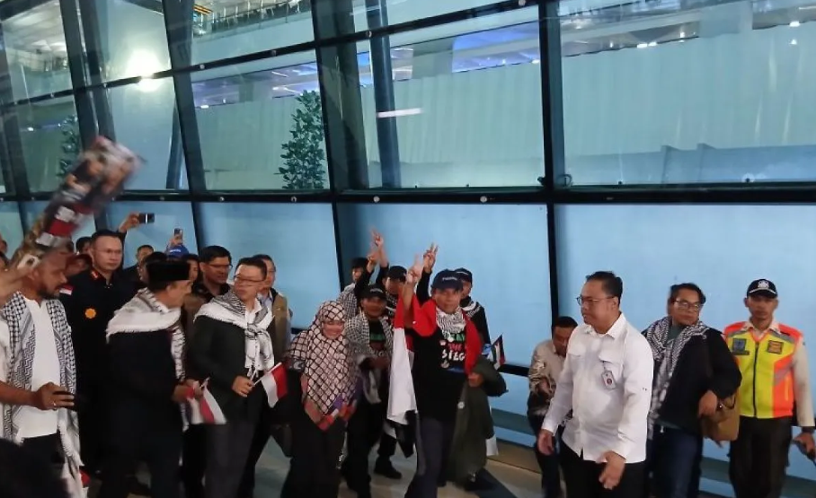 9 WNI korban penahanan Israel kembali ke tanah air