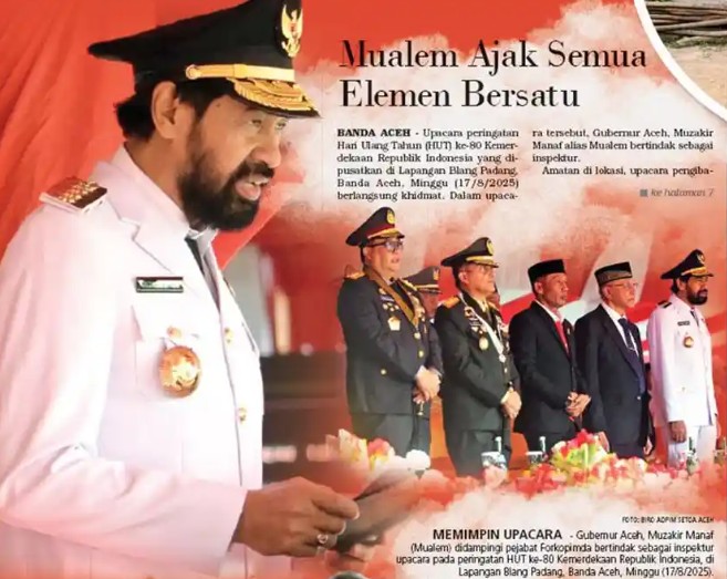 Mualem Ajak Masyarakat Perkuat Persatuan dalam Bingkai NKRI