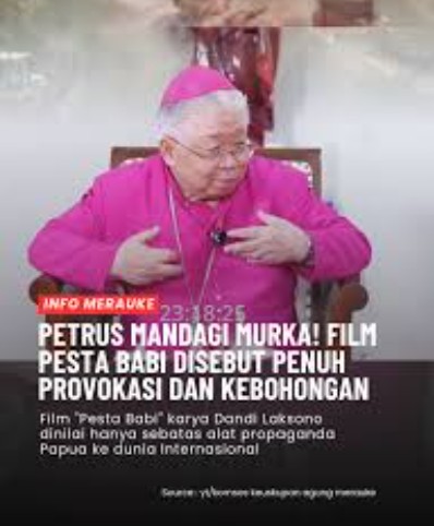 Uskup Agung Merauke Bantah Isi Film Pesta Babi, Nilai Narasinya Provokatif