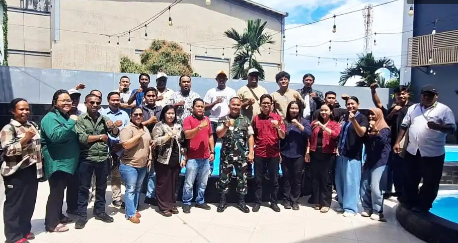 Kawal Pelaksanaan PSN, Dandim 1801 Manokwari Ajak Media bersinergi