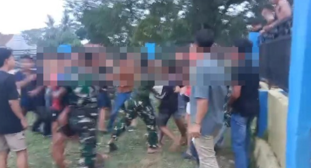 TNI-Warga di Lampung Adu Jotos Dipicu Hal Sepele, Bupati Buka Suara