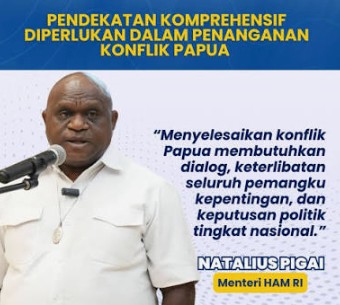 Menteri HAM: Penyelesaian Konflik Papua Butuh Keputusan Nasional dan Pendekatan Menyeluruh