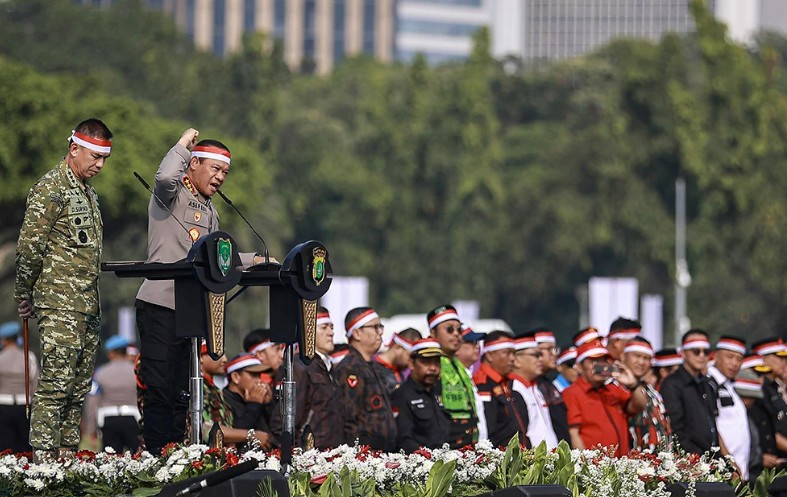 11 Ribu Peserta Ikuti Apel Kebangsaan di Monas, Serukan Persatuan Jaga Jakarta