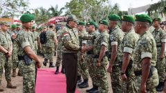 Menhan Perkuat Kesiapan Yonif TP 881 di Perbatasan Nunukan