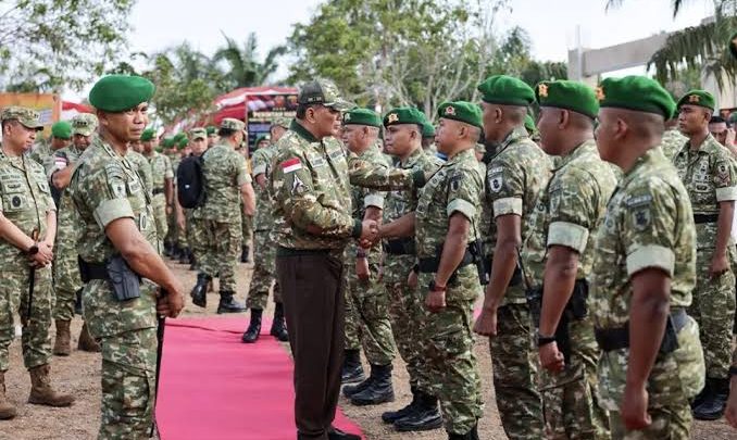 Menhan Perkuat Kesiapan Yonif TP 881 di Perbatasan Nunukan