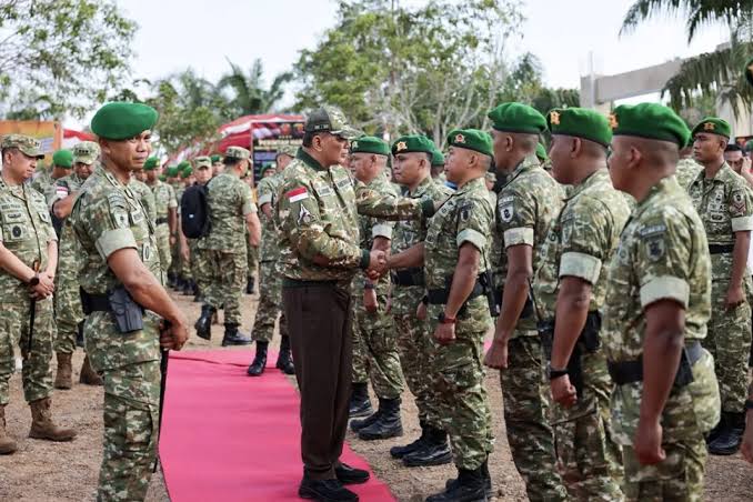 Menhan Perkuat Kesiapan Yonif TP 881 di Perbatasan Nunukan