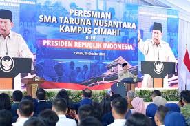 Prabowo Perkuat Semangat Nasionalisme Generasi Muda melalui Pendidikan Karakter di SMA Taruna Nusantara