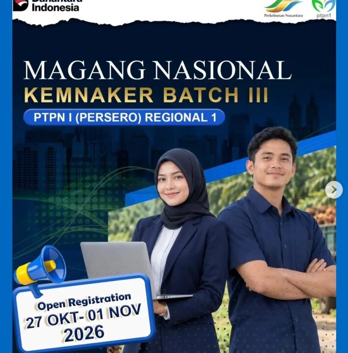 Pemerintah Perluas Kesempatan Kerja Generasi Muda, Kemnaker Resmi Buka Magang Nasional Batch 3
