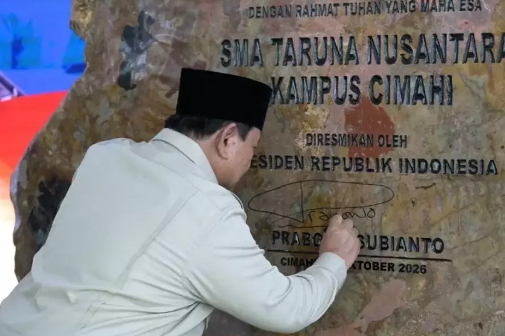 Prabowo Resmikan SMA Taruna Nusantara Cimahi, Perkuat Pendidikan dan Patriotisme Generasi Muda