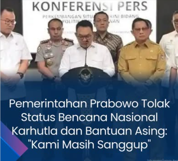 Pemerintah Belum Tetapkan Karhutla sebagai Bencana Nasional, Menko Polkam: Negara Masih Sanggup