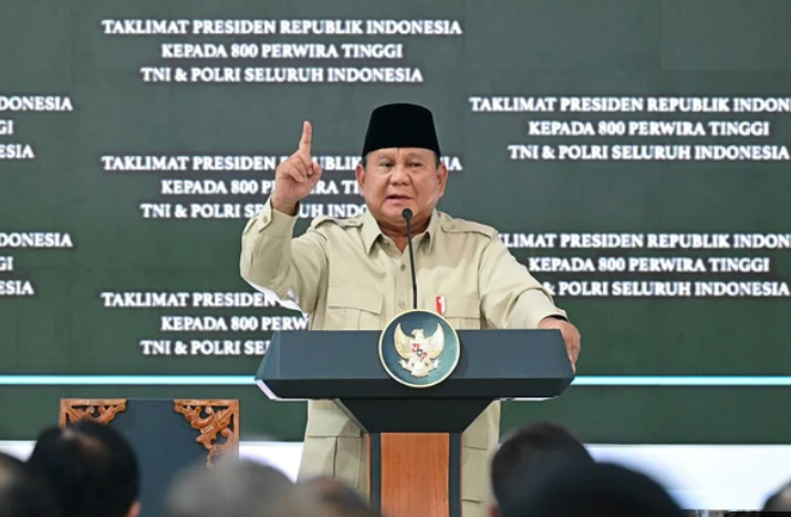 Prabowo Kumpulkan 800 Pati TNI-Polri di Istana, Bahas Kondisi Bangsa
